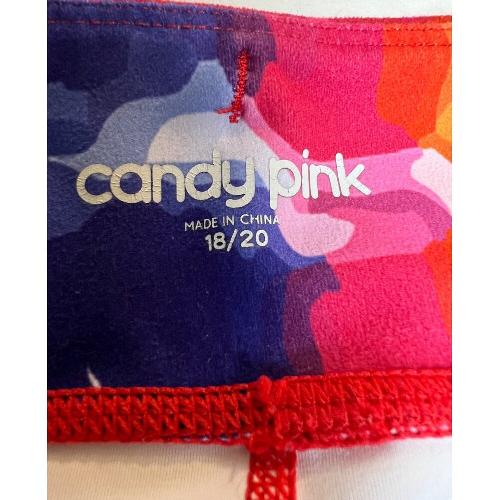 Pink Candy Rainbow Tie Dye Mini Shorts - Picture 8 of 11